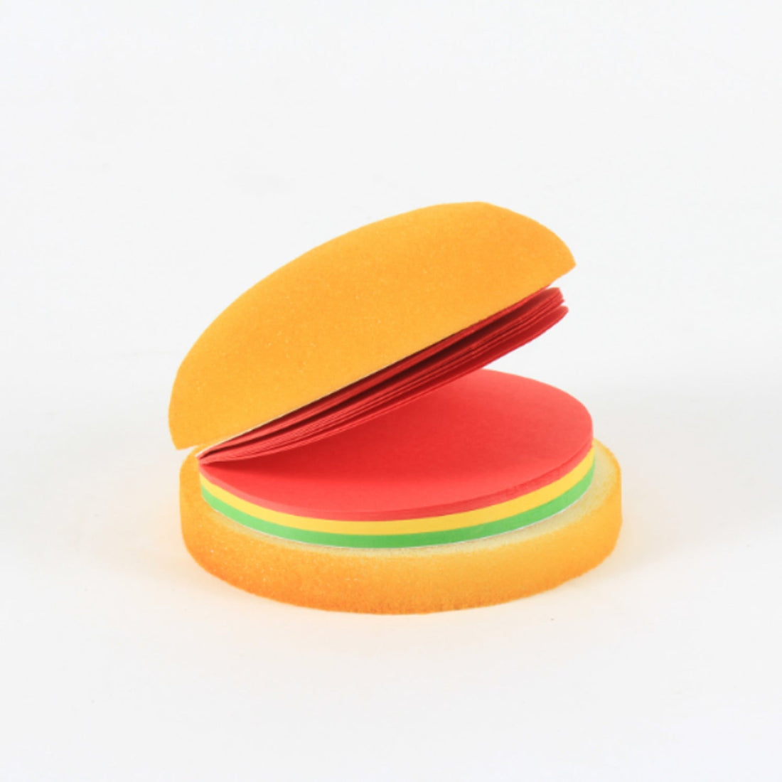 BurgerPad: Fun & Quirky Burger-Shaped Memo Pad with 100 Unruled Pages, Pocket-Size Notepad for Notes & Journaling