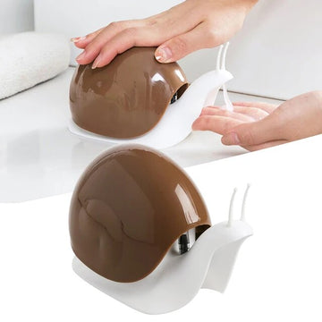 Snaqo: Cute Snail-Shaped Liquid Soap Dispenser, 120ml Refillable Pump Bottle for Hand Wash, Lotion, Shampoo & Bathroom or Kitchen Sink Décor