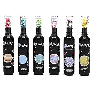 Zap: Space-Themed Highlighter Set with Fluorescent Neon Colors & Unique Planet Design (6 Pcs)
