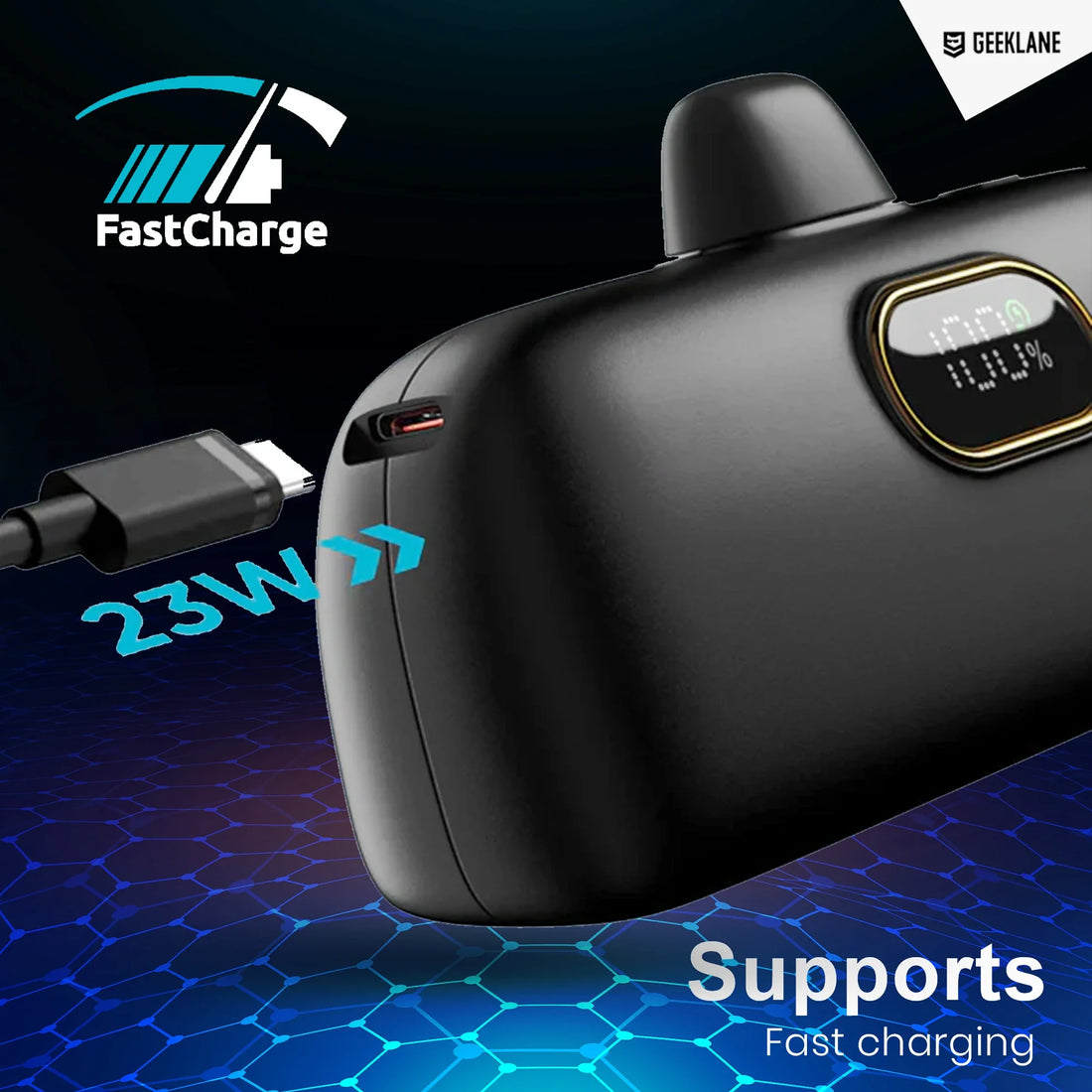 Snack: Super Portable Pocket Power Bank with PD & 2-Way Fast Charging (5000mAh)