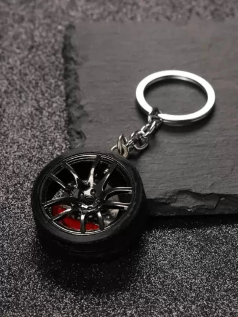 Men Wheel Charm Keychain