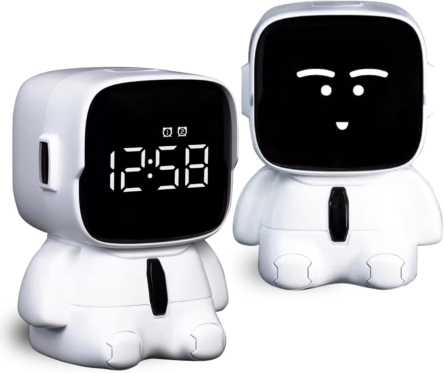 Stellar: LED Astronaut Digital Alarm Clock with Cute Expressions, Snooze Mode & Adjustable Volume for Kids & Desk Décor