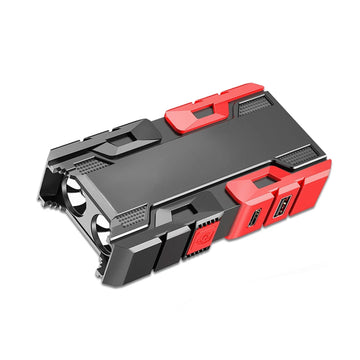 PowerLite: Mini Portable Power Bank with Built-In LED Flashlight for On-the-Go Charging & Emergency Lighting