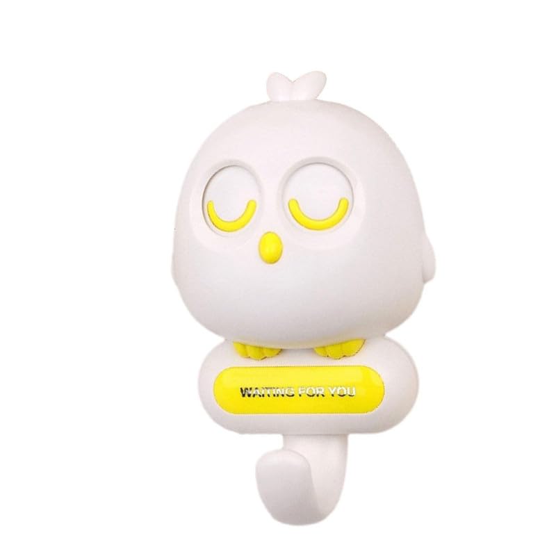 Birdy: Cute & Quirky Bird Wall Hook with Blinking Eyes, Easy Wall Installation & Strong Adhesive for Keychain, Bags etc.