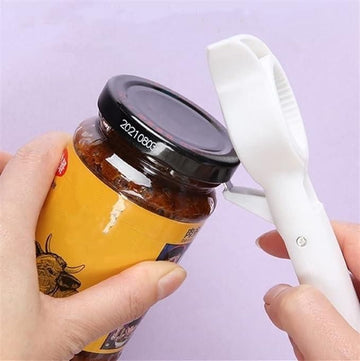 TwistEase: Cute 4-in-1 Multi-Opener for Bottles, Cans & Jars – Easy Grip & Finger Protection Kitchen Tool