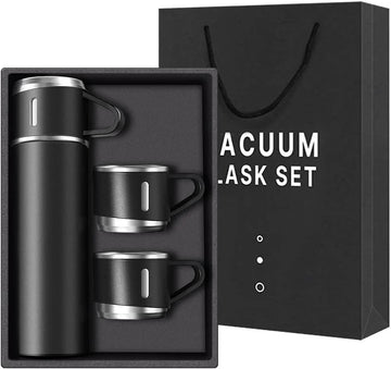 ThermoGift: 500ml Stainless Steel Vacuum Flask Gift Set with Insulated Cup – Perfect for Corporate & Festive Gifting