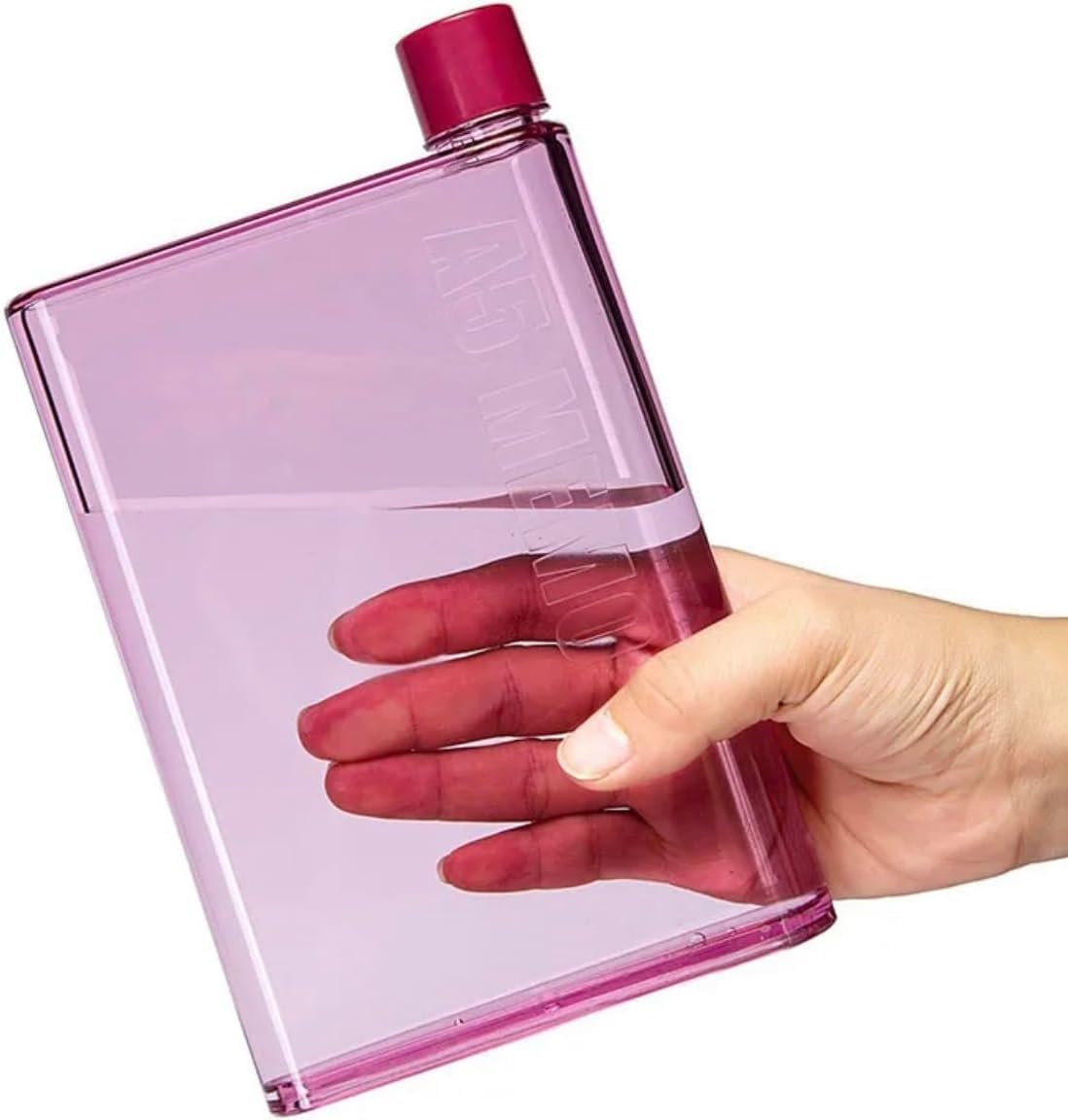 SlimSip: Ultra-Slim A5 Memo Bottle (420ml) – BPA-Free Flat Water Bottle for Easy Carry in Bags & Backpacks