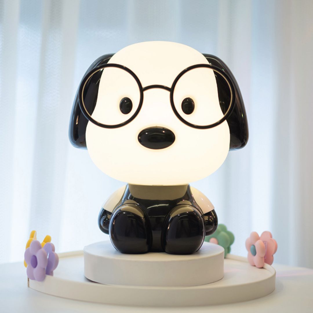 DoctorDoggo: Cute Puppy LED Night Lamp – Rechargeable Bedside Light for Cozy Room Décor & Gifting