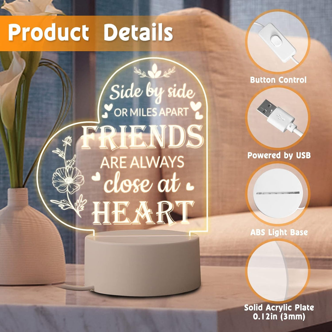 Scribbly: 3D Heart-Shaped LED Message Board – Erasable Acrylic Night Lamp with Marker Pens for Gifting, Desk Decor & Personalized Love Notes