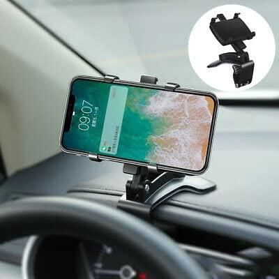 HUD: Anti-Skid Car Mobile Phone Holder with Adjustable HUD Design for Dashboard Mounting