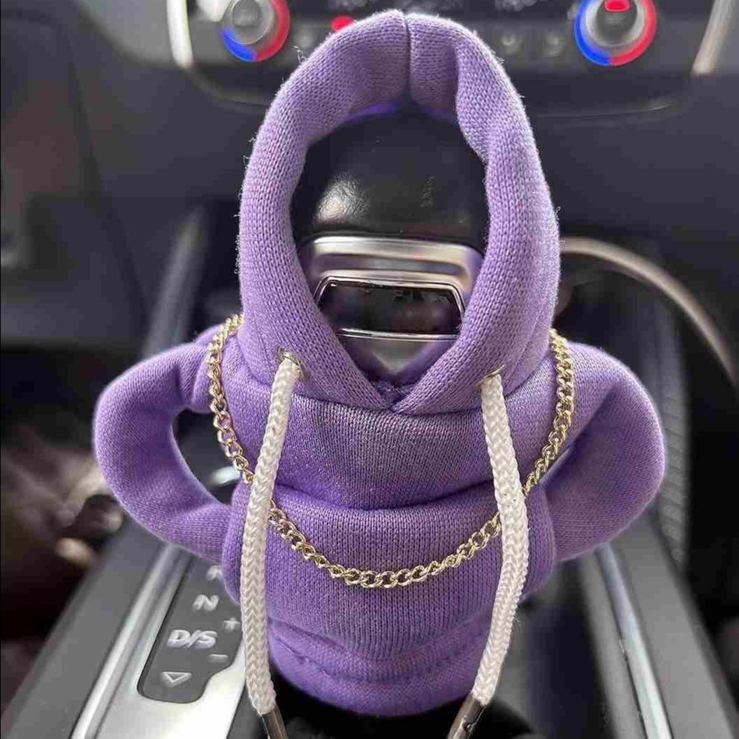 ShiftCozy: Universal Car Gear-Shift Hoodie – Cute & Funny Sweater Cover for Gear Knob Protection & Decoration