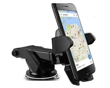 Revolex: 360° Rotating Car Dashboard Mobile Holder with Strong Suction Cup & Quick Release Button