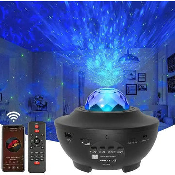 Trippiyii: Galaxy Star Projector with Bluetooth Speaker, Remote Control & Multicolor LED Lights for Bedroom & Home Décor
