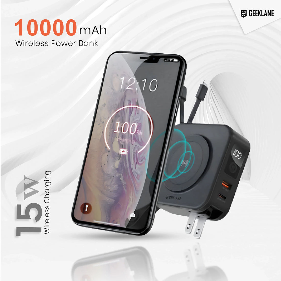 Voyager: Premium All-in-One MagSafe LiPo Power Bank with PD, Built-in Cables & Outlet Prongs for Ultimate Charging Convenience