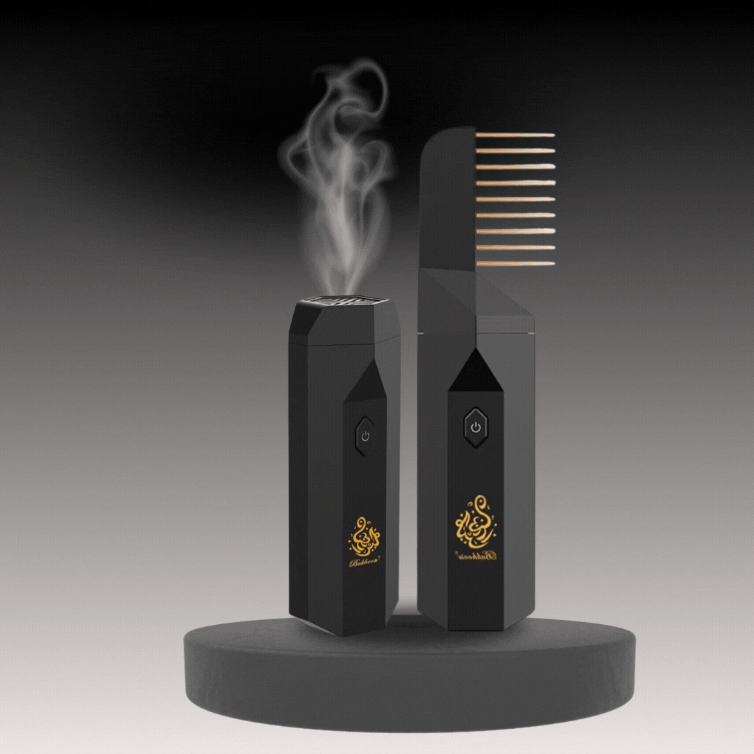 Divine: Rechargeable Bakhoor Natural Fragrance Comb & Electric Incense Diffuser for Hair, Aromatherapy, Meditation & Yoga