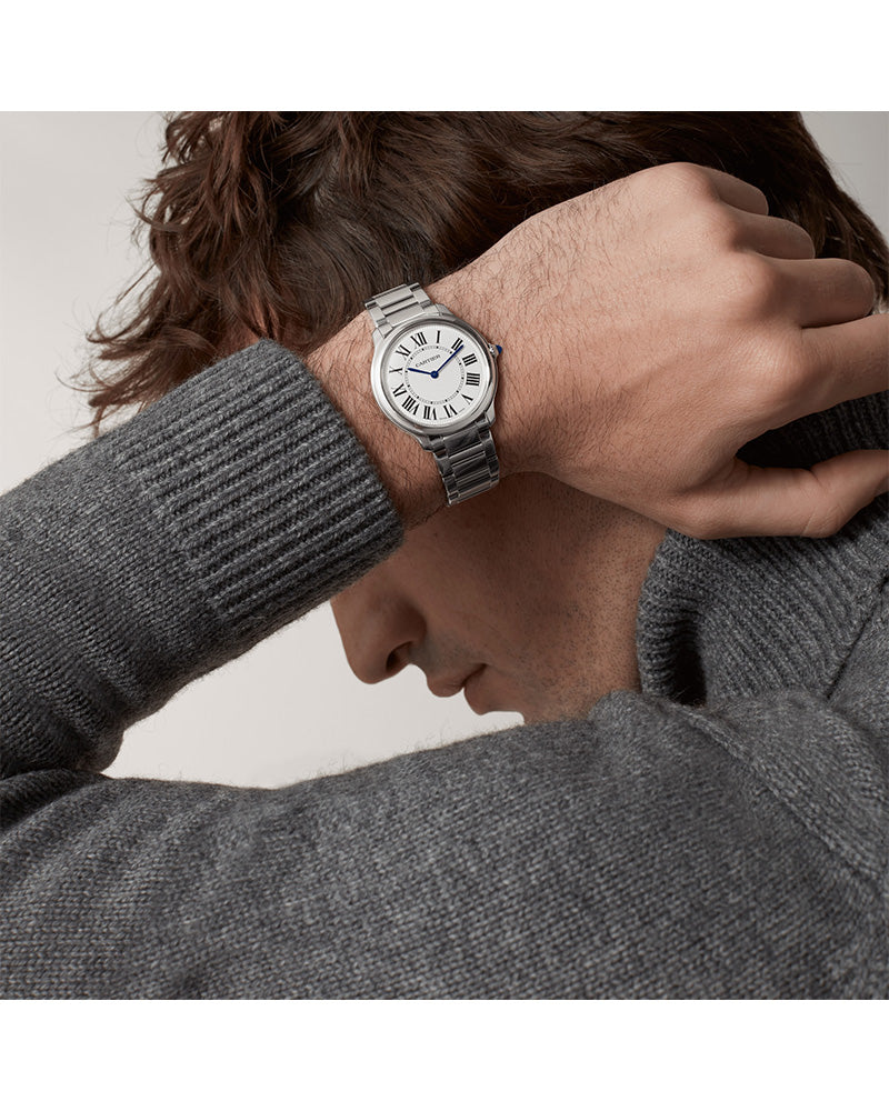 RONDE MUST DE CARTIER, 36MM, QUARTZ, STAINLESS STEEL