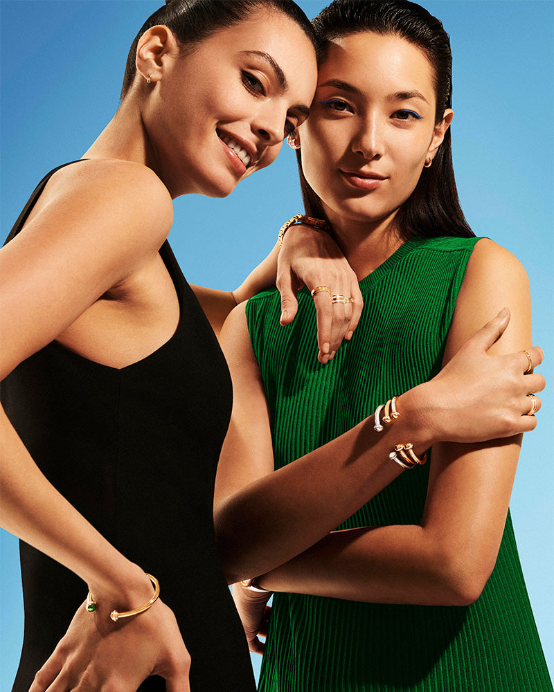 ROSE GOLD DIAMOND OPEN RING (SIZE 55)