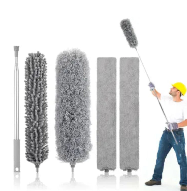 280cm Telescoping Duster, 100″ Extendable Microfiber Feather Duster
