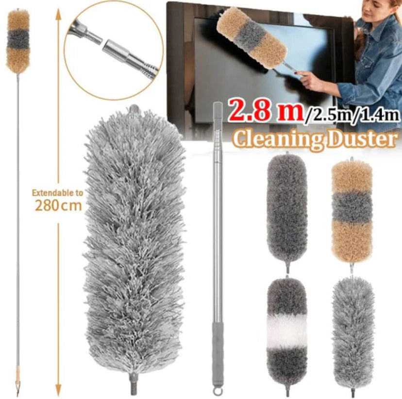 280cm Telescoping Duster, 100″ Extendable Microfiber Feather Duster