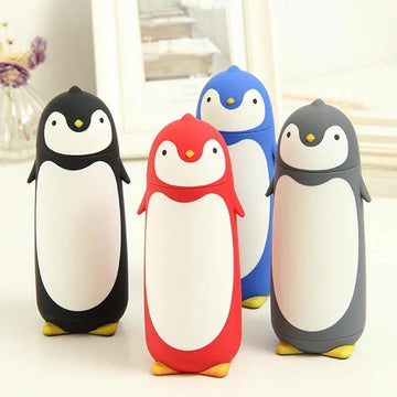 PengiSip: Adorable 300ml Penguin Thermos Bottle with Double-Walled Vacuum Insulation for Hot & Cold Drinks