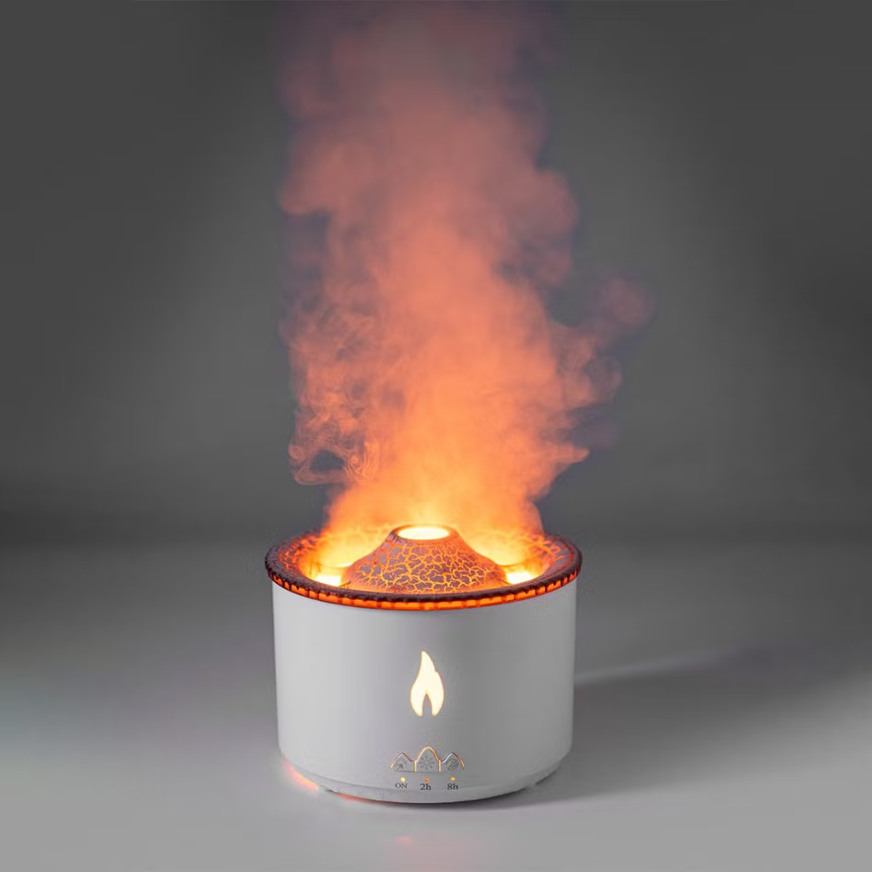 Essence: Enchanting Volcano Humidifier & Aromatherapy Diffuser with Flame Effect, Cool Mist & Auto Shut-Off