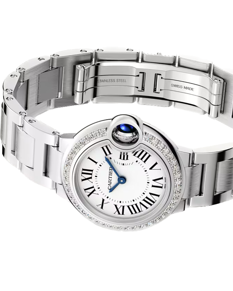 Ballon Bleu de Cartier watch, 28 mm,Stainless Steel
