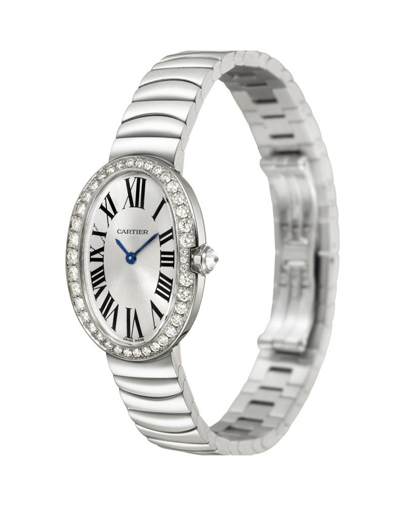 Baignoire, Small, Rhodium-Finish 18K White Gold, Diamonds