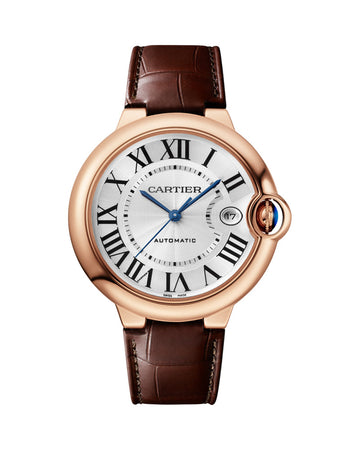 BALLON BLEU DE CARTIER, 40 MM, ROSE GOLD, LEATHER