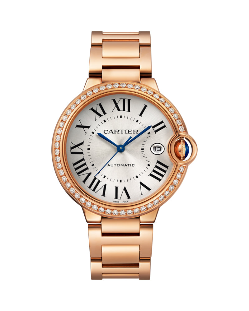 BALLON BLEU DE CARTIER, 40 MM, ROSE GOLD, DIAMONDS
