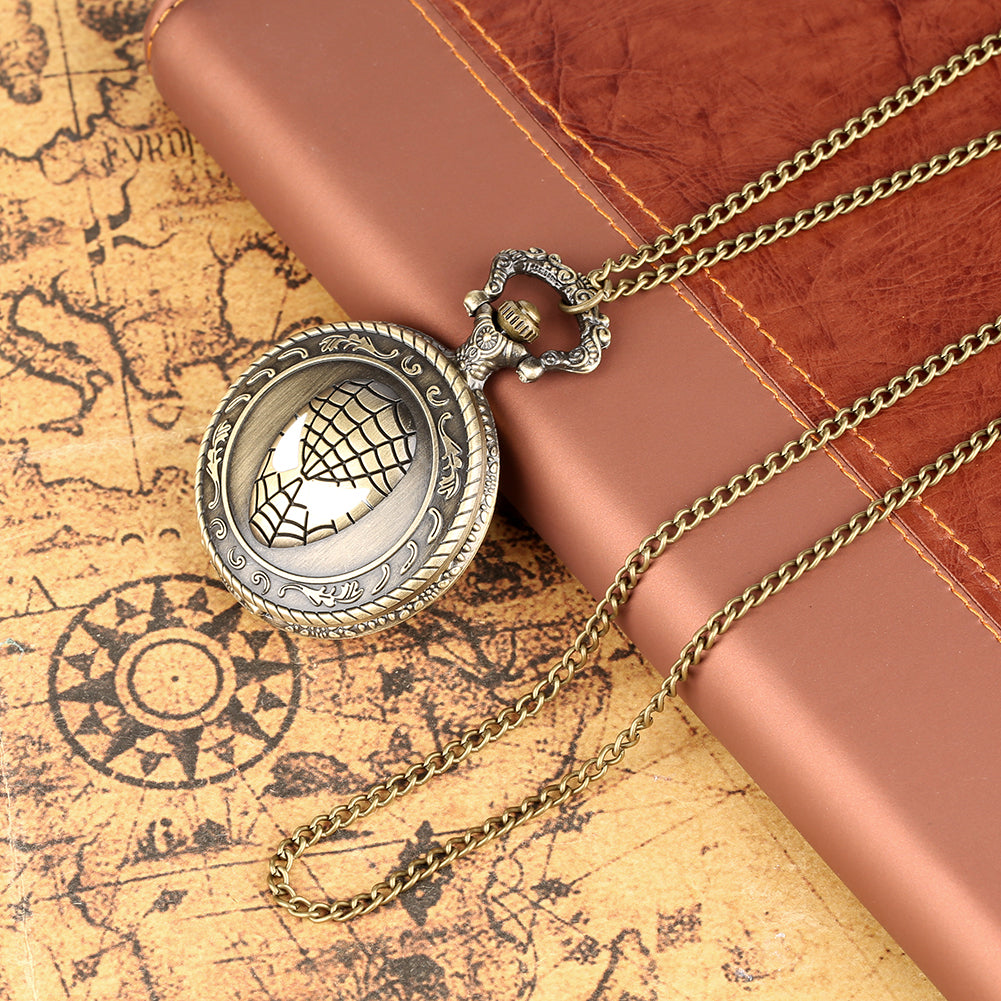 3D Spider Human Necklace Chain Clock